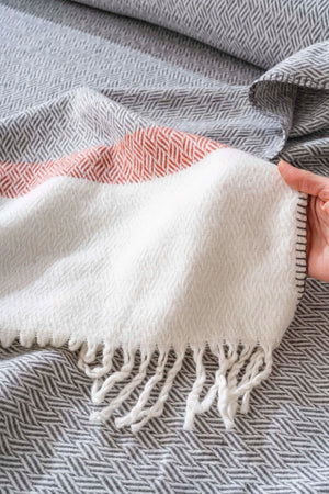 Viva Ribboned Double Blanket Set 4-Piece Sleep & Dowry Set