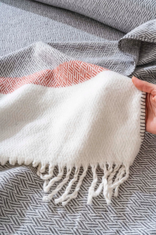 Viva Ribboned Double Blanket Set 4-Piece Sleep & Dowry Set