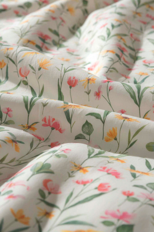 Botanical Beechwood Viscose Blend Double/Queen Duvet Cover Set – Silky Soft, Antibacterial, Breathable, 3-Piece, 200x215 cm