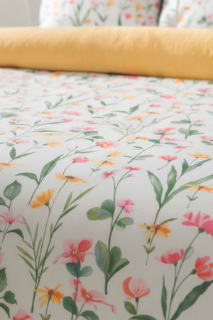 Botanical Beechwood Viscose Blend Double/Queen Duvet Cover Set – Silky Soft, Antibacterial, Breathable, 3-Piece, 200x215 cm