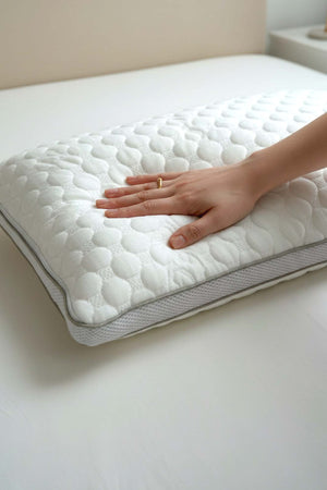 Valessa Orthopedic Memory Foam Pillow Visco Collagen Pillow, 60x40x12 cm