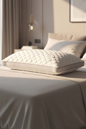 Valessa Orthopedic Memory Foam Pillow Visco Collagen Pillow, 60x40x12 cm