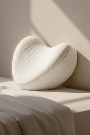 Valessa Orthopedic Memory Foam Pillow Heart-shaped Visco Pillow for Between the Knees,25x22x13 cm