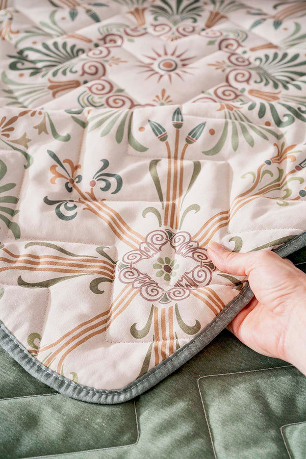 Ethnic Palace Cotton Double Quilted Pique & Bedspread