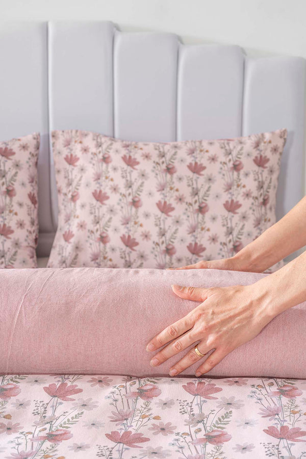 Miranda Rose Double Duvet Cover Set – Cotton