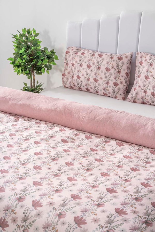 Miranda Rose Double Duvet Cover Set – Cotton