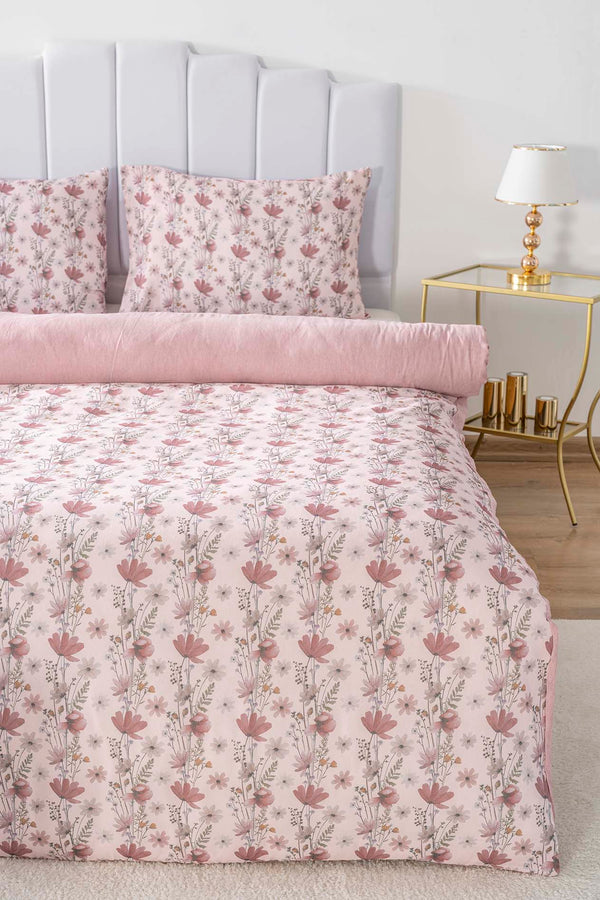 Miranda Rose Double Duvet Cover Set – Cotton