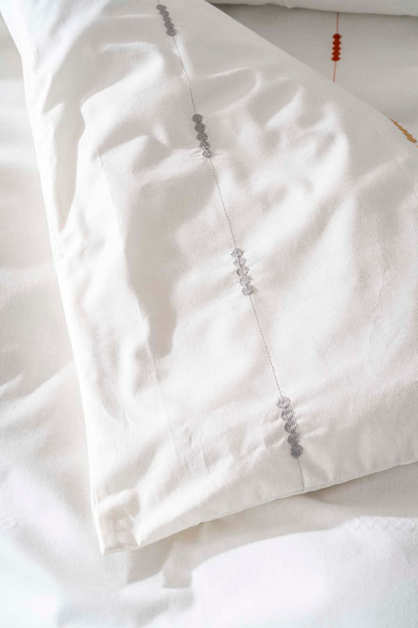 Victoria Green Double Embroidered Duvet Cover Set 6-Piece Bridal Set Cotton