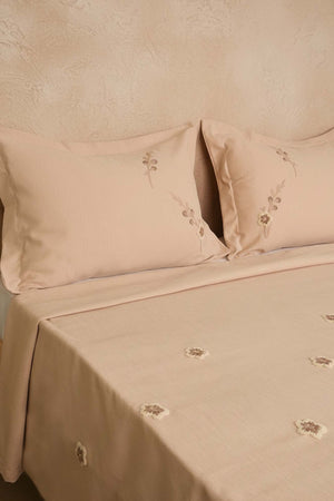 Cappy Seren Pattern Double Embroidered Bedspread Set