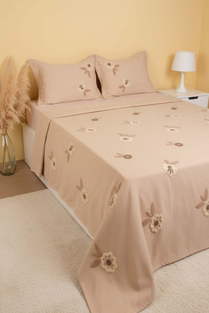 Cappy Lalezar Double Embroidered Bedspread Set