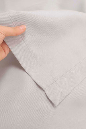 Light Grey Zen Diamond Pattern Embroidered Bedspread Set