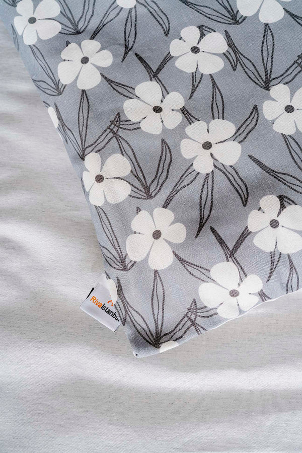 Henna Grey Double Bedding Set Cotton