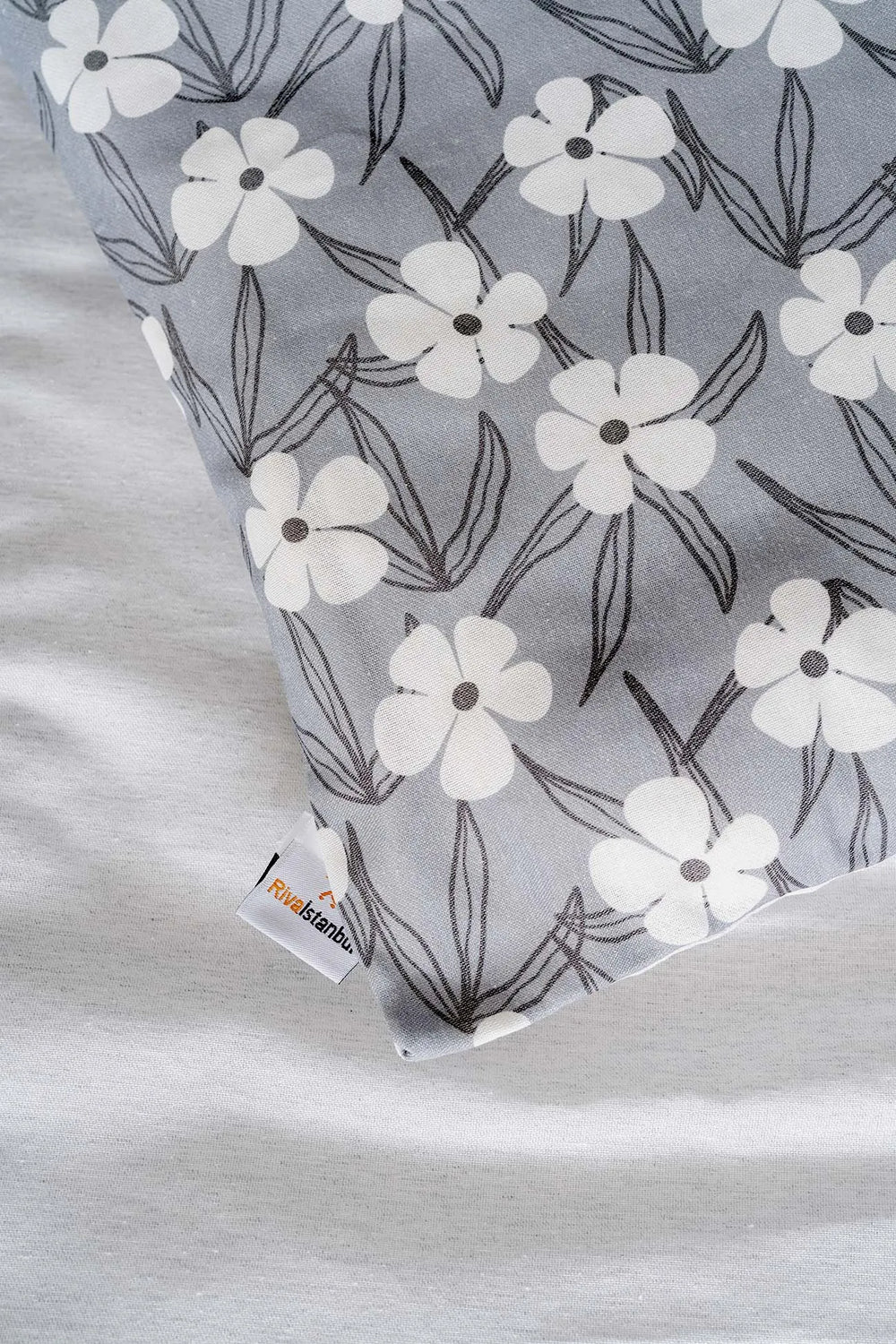 Henna Grey Outlet Double Duvet Cover Set – Cotton