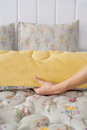 Begonvil Double-Sided Daisy Quilted Quilt - 200x215 cm