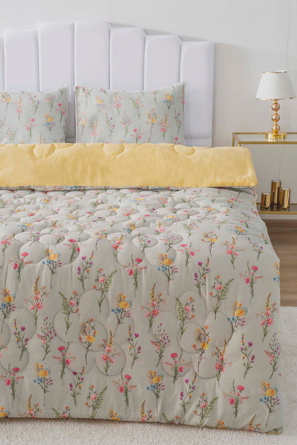 Begonvil Double-Sided Daisy Quilted Quilt - 200x215 cm