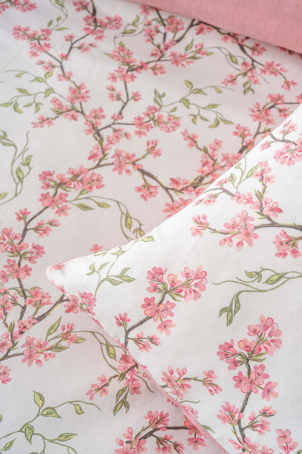 Sakura Single Duvet Cover Set – Cotton