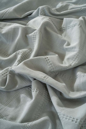 Fiorella Mint Double Bed Sheet and Bedspread Set – 6 Piece Bedding Set