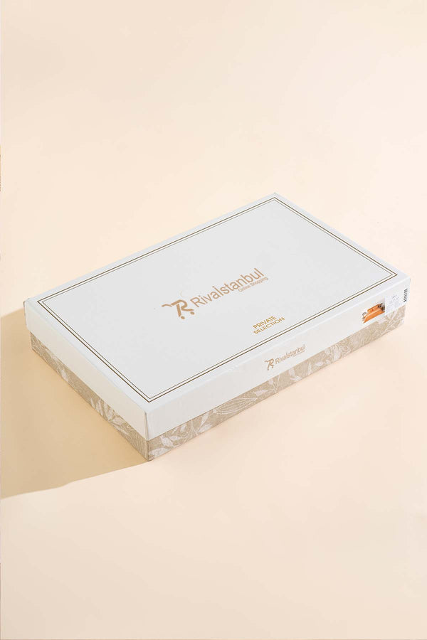 Fiorella Orange Double Embroidered Bedspread Set 6 Piece Sleep & Dowry Set