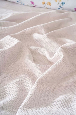 Zigzag Light Gray Double Bedding Set with Duvet Cover - 5 Piece Bridal Set