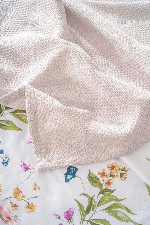 Zigzag Light Gray Double Bedding Set with Duvet Cover - 5 Piece Bridal Set